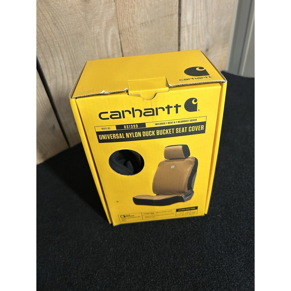 Carhartt Bucket Seat Cover Universal Nylon Duck Model RS1399 Carhartt Brown B10